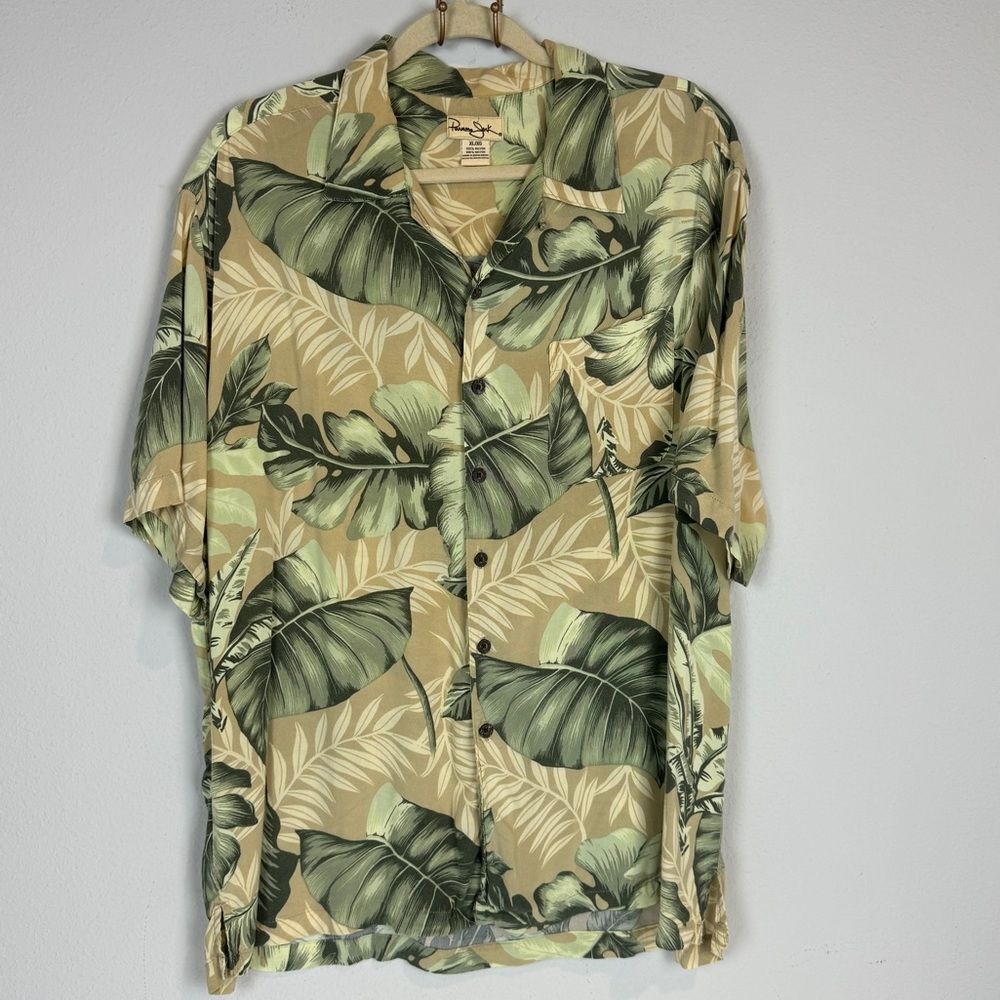 Panama Jack Floral Hawaiian Aloha Shirt XL